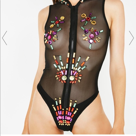 Bejewelled Bodysuit SOLD - Picture 1 of 1